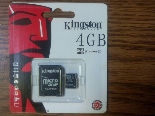 Tarjeta Memoria Kingston Micro Sd 4 Gb Clase 10 Adaptador