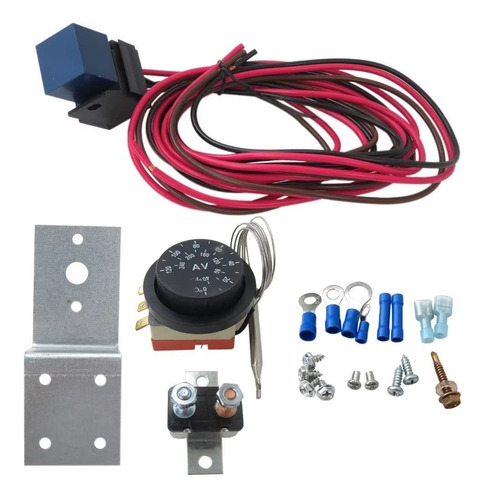 Kit Cabl Rele Control Termostato Ventilador Ajustable 12 V