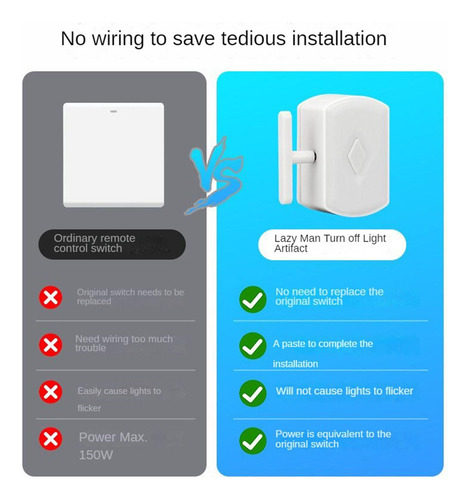 Botón De Luz Inalámbrico Con Control Remoto Botón De Luz Rem