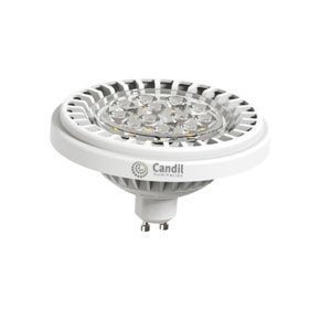 Imagen 2 de 10 de Lámpara Led Gu10 12w Tipo Ar111 Dimerizable 6500k