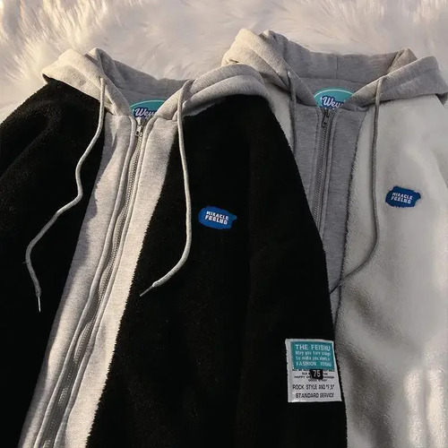 Sudadera De Invierno Con Capucha Y Forro Polar Para Mujer