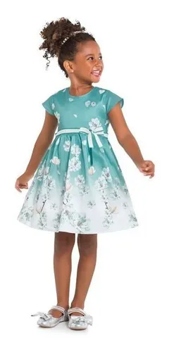 Vestido de tafeta infantil discount