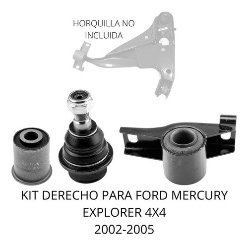 Kit Bujes Y Rotula Derecha Para Ford Explorer 4x4 2002-2005