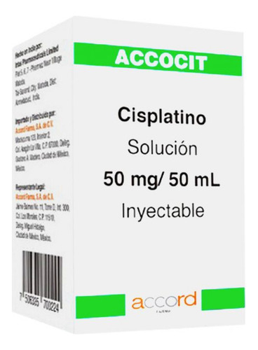 Accocit Solución Inyectable 50 Mg/50 Ml, 1 Frasco Ámpula 50 Ml