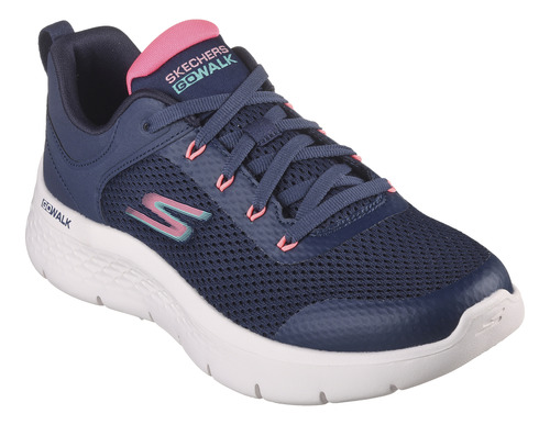 Zapatillas Skechers Go Walk Flex Navy/coral Mujer