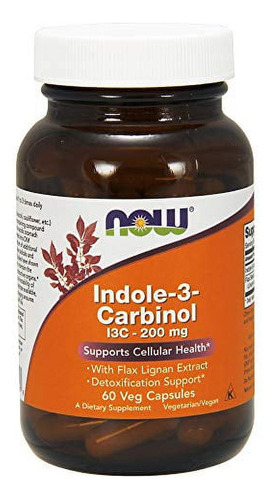 Indole-3-carbinol 200 Mg 60 Cápsulas Vegetales Now