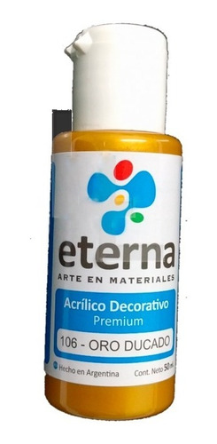 Acrilico Eterna 50 Ml Metalico 106 Oro Ducato