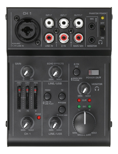 Mezclador De Audio Echoing Dj Para Mezclar Audio Consola Ecu