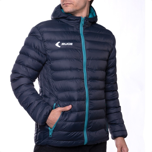 Imagen 3 de 7 de Campera Ruge Puff Light C/ Capucha Hombre Futbol