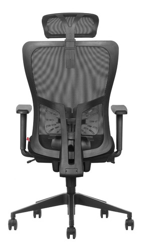 Cadeira de escritório Vigo 5k black edition ergonômica preta com estofado de mesh y tecido