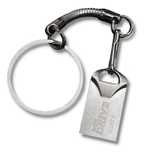 Masterdrive Mini Chaveiro 25 mini pendrive 32gb usb 2.0 platinum atacado cor prata md