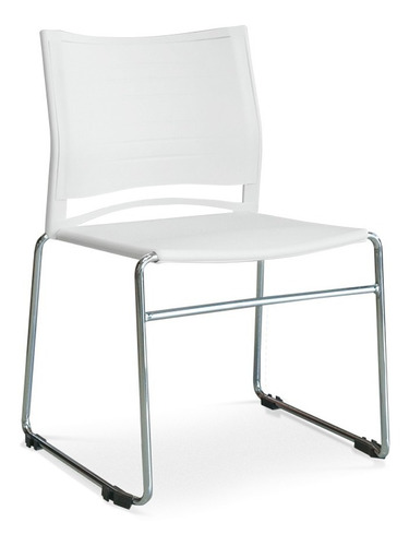 Silla De Diálogo Apilable Blanca Línea Veneto