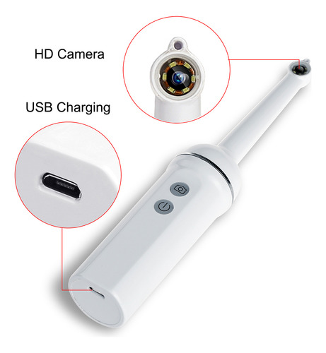 Endoscopio Dental Inalámbrico Wifi.luces Led Cámara Serpie