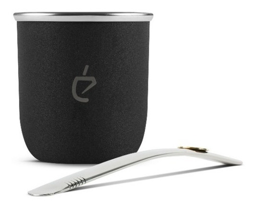 Imagen 2 de 10 de Un Matecito + Bombilla Acero Inoxidable + Yerbera Un Mate