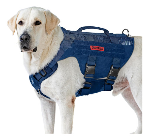 Arnes Pretal Tactico Transpirable Para Perro - Azul Talle Xl