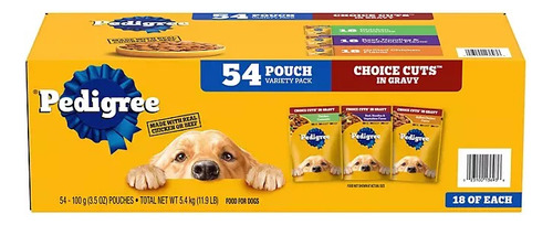 Pedigree Choice Cuts In Gravy, Variety Pack 54 Pouch