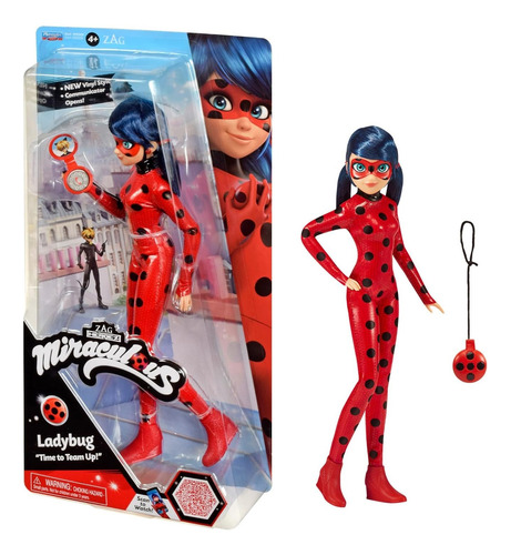 Muñeca Articulada Miraculous Ladybug 26 Cm Accesorio Kwami