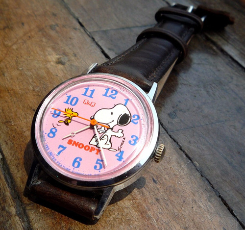 Snoopy Qyq Q&q Reloj Anime Cuerda Coleccion Retro 151117swt