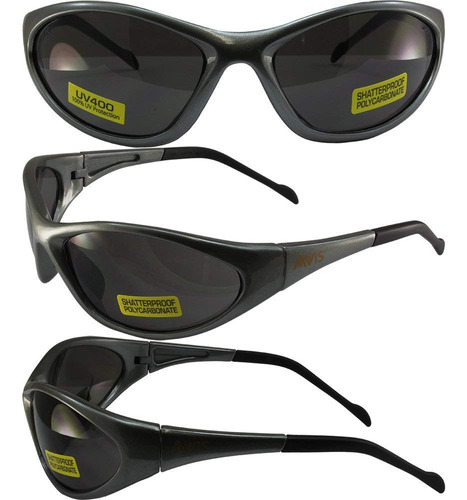 Global Vision Gafas De Sol De Seguridad Flexer Marco Gris L.