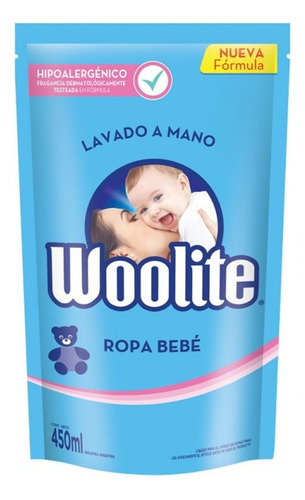 Jabon Liquido Para Ropa Fina & Bebé Repuesto Woolite 450ml