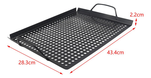 Placa Para Parrilla De Barbacoa Perforada Con Agujeros,
