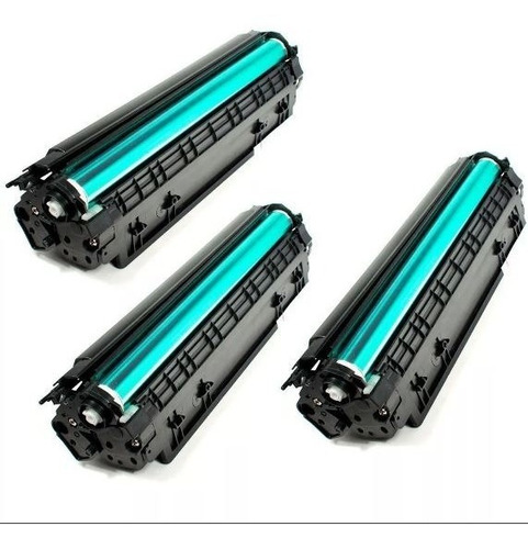 Imagem 3 de 10 de Kit 3x Toner 285a Compatível Ce285a 285 85a P-1109w 1102w
