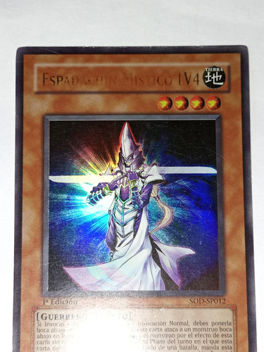 Espadachín Mistico Lv4 Foil Yugioh Tcg #sod-sp012 Espadachín Mistico Lv4 Español (Usado)