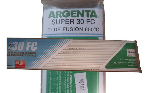 1 Kilo Varilla De Plata Al 30% C/flux Soldadura Hierro Cobre