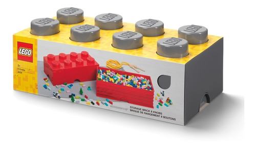 Lego Bloque Apilable Contenedor Original Grande Dark Gray