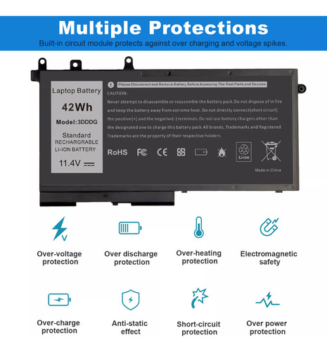 Batería Notebook Dell Latitude 3dddg Improtada De U S A