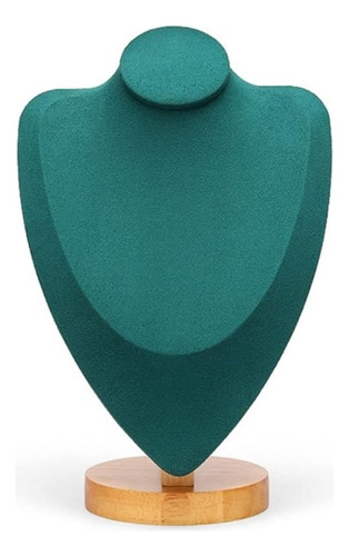 Exhibidor De Collar Cadena Para Joyería  30cm Alto Verde