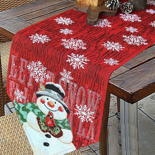 Mantel Navideño Decoración Navideña Mantel 35 Cm X 183 Cm