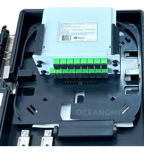 10x Cto Completa Com Splitter Box 1x16 Apc Homologada Anatel
