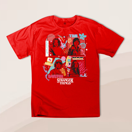 Playera Stranger Things Personaje Eleven Max Dustin Infantil