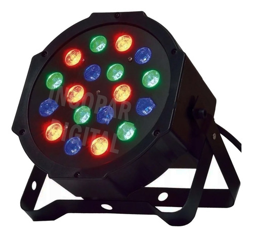 Luz Tacho Par Led Rgb Audio Evento Salon Dj 18 Led