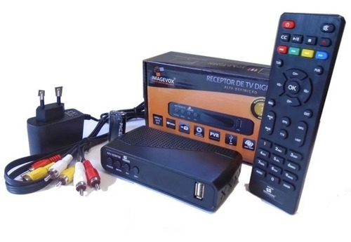 Kit Conversor Digital Para Tv + Antena Interna Base Imã 3m