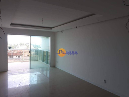 Lindo Apartamento Com 3 Dormitórios À Venda, 117 M² Por R$ 951.399 - Costazul - Rio Das Ostras/rj - Ap0290
