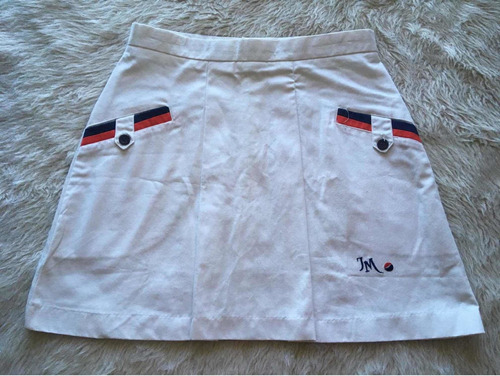Pollera Vintage Tm Sport Mujer Blanca Tenis