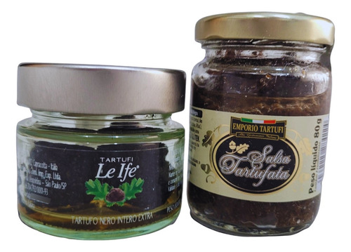 Salsa Tartufata 80g + Trufa Negra Inteira Ao Natural 25g