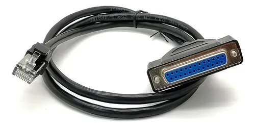 Elecbee Adaptateur Câble Croisé DB25 Femelle Vers RJ45 Mâle 1M - Convertisseur RS232 RS485