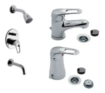 Comprar Combo Grifería Monocomando Baño Fv Arizona Con Ducha Embutir
