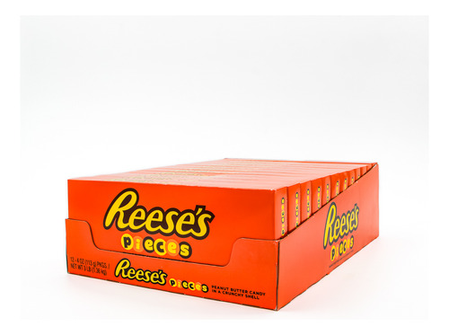 Reese's Pieces 113g - Caja De 12 Cajitas Chocolates