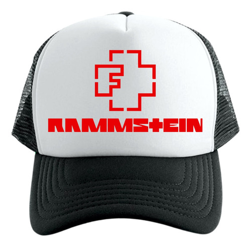 Gorra Tipo Trucker Negra Rammstein