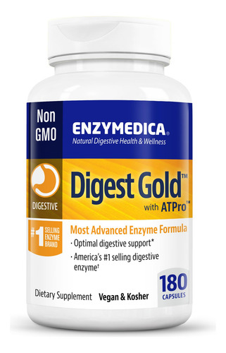 Enzymedica Digest Gold + Atpro, Fórmula Enzimática De Máxima