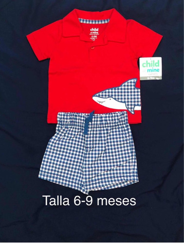 Ropa Bebe, Short Y Polo Carters Ropa Niño