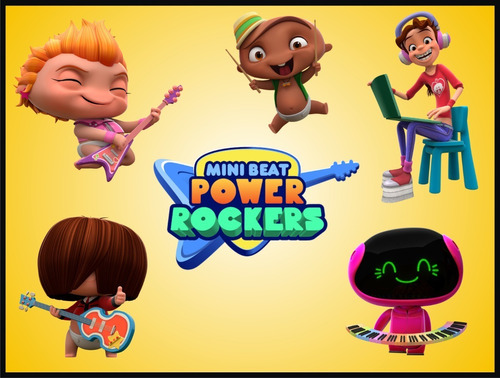 Banners Infantiles-poster-mini Beat Power Rockers