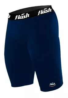 Calza Bermuda Térmica Flash Corta Lycra Spandex Futbol Rugby