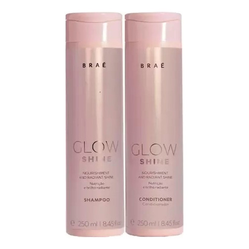 Kit Braé Glow Shine Shampoo 250ml + Condicionador 250ml