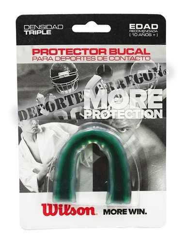 Protector Bucal Wilson Triple Densidad Verde