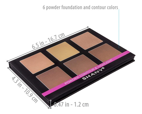 Shany Paleta De Maquillaje De Contorno Y Resaltado En Polvo